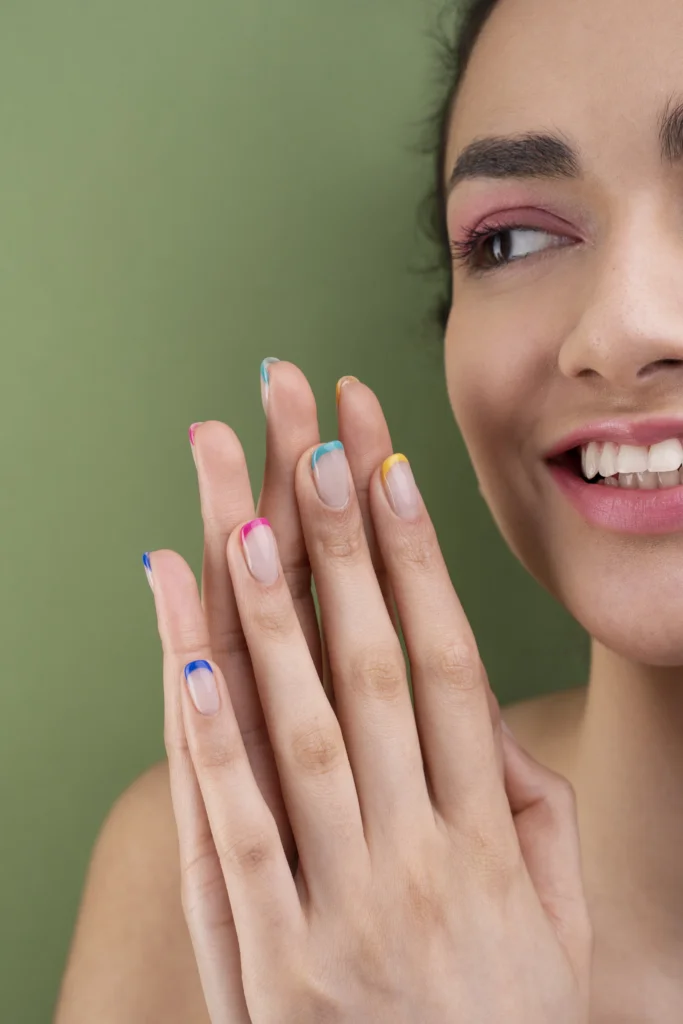 fall french manicure